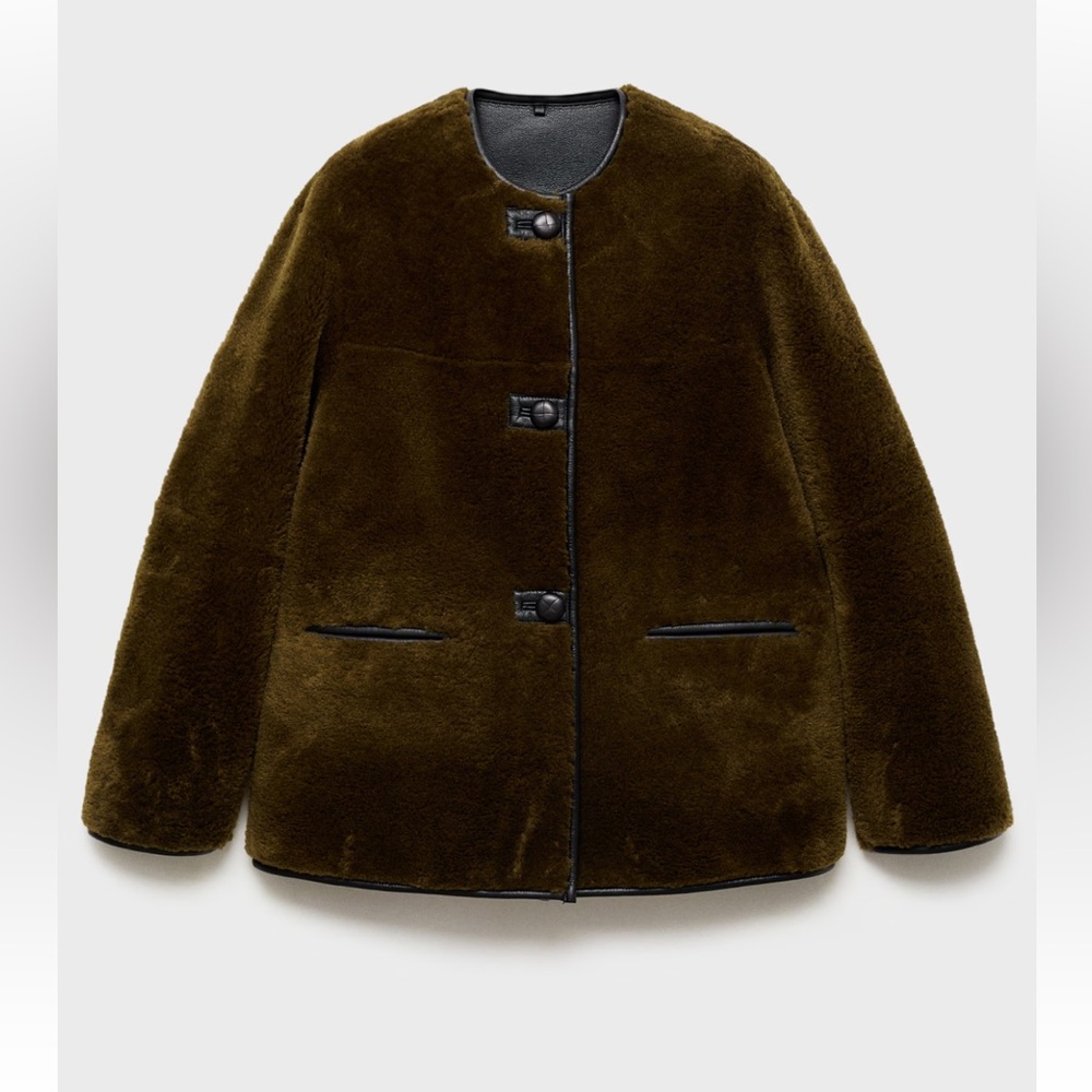 Mango Faux Fur Coat